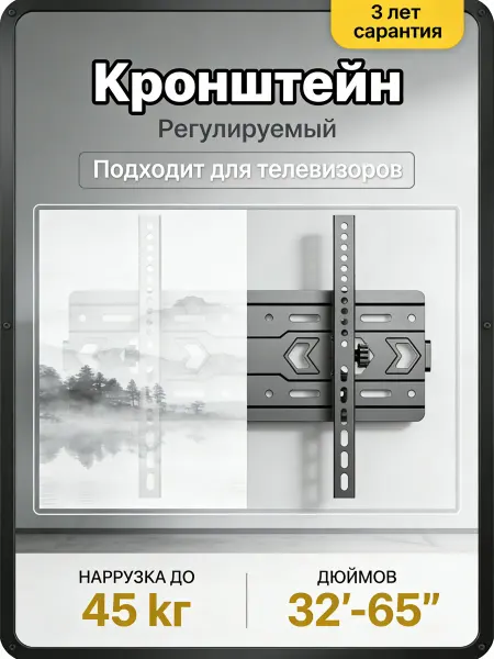 KRONI Кронштейн для телевизора с устойчивой конструкцией