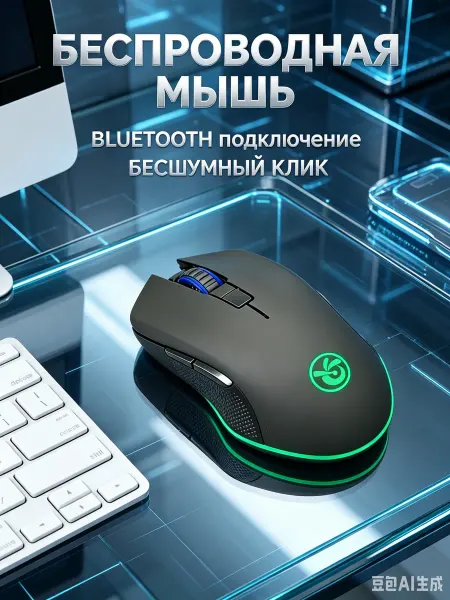 Xiaomi Мышь беспроводная Mouse Black