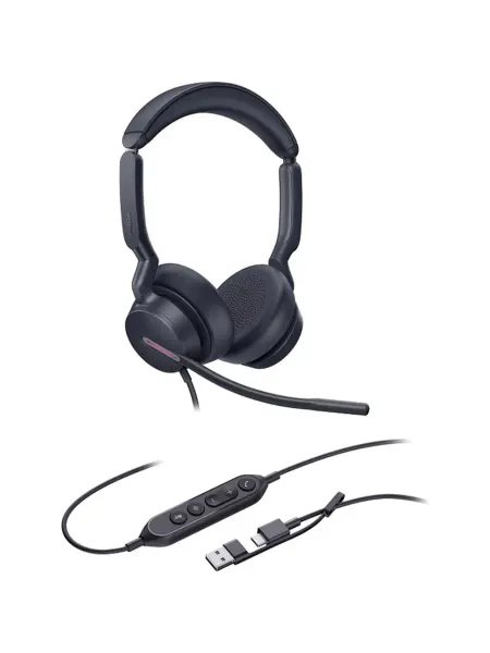 Гарнитура проводная Yealink UH46 Dual UC USB-C A