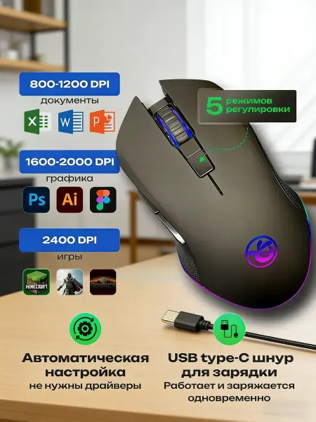 Xiaomi Мышь беспроводная компьютерная