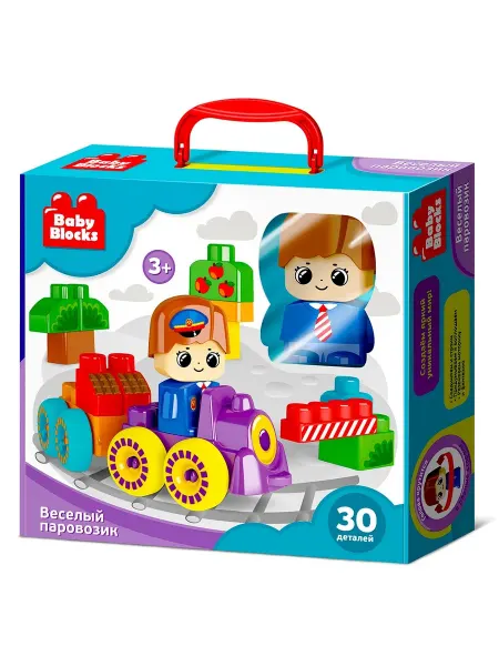 Baby Blocks Конструктор «Веселый паровозик» 30 деталей 03908
