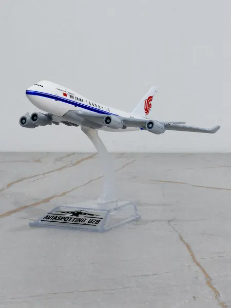 Aviaspotting_uzb Модель самолёта Boeing 747, Air China, 14 см, Металл+пластик