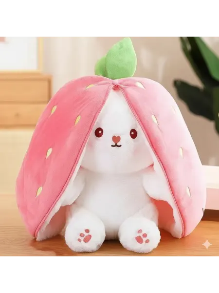 Мягкая игрушка Кролик Клубничка (18 см)