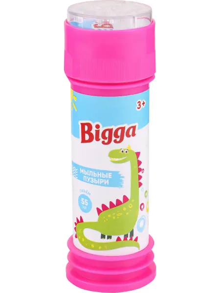 Игрушка BIGGA Мыльные пузыри с лабиринтом на крышке, 55мл