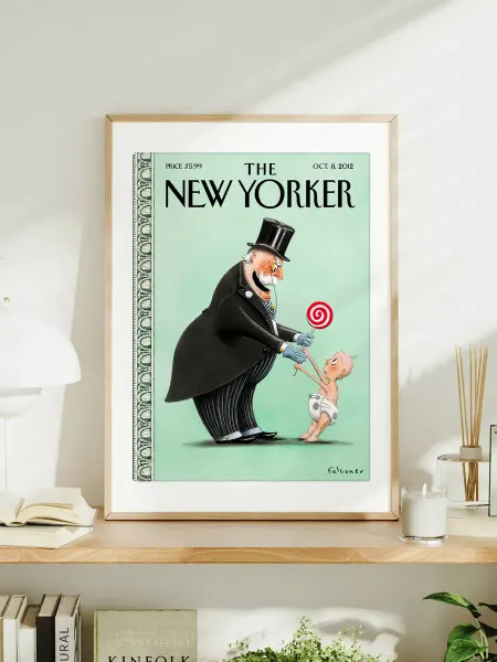Постер A3 "The New Yorker - Взрослые и дети - 2012"