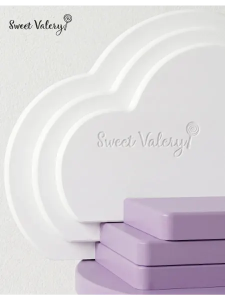 Sweet Valery Полочки настенная в детскую, 3 шт, Облачка