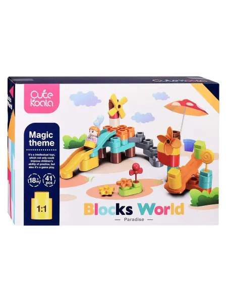URAL TOYS Конструктор для малышей "Парк аттракционов"
