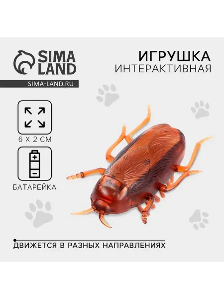 Интерактивная игрушка для кошек "Бегающий насекомое"