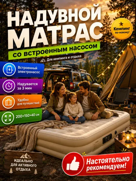 Лежанка для людей большая мягкая