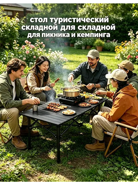 Стол садовый складной для дачи и пикника