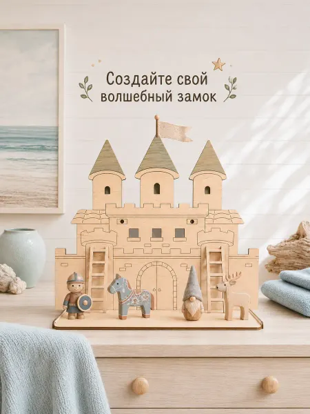 Полка декоративная «Средневековый замок» для детской комнаты