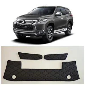 Утеплитель радиатора для Mitsubishi Pajero Sport 2015-2021 С ПАРКТРОНИКАМИ ( чёрный ромб )