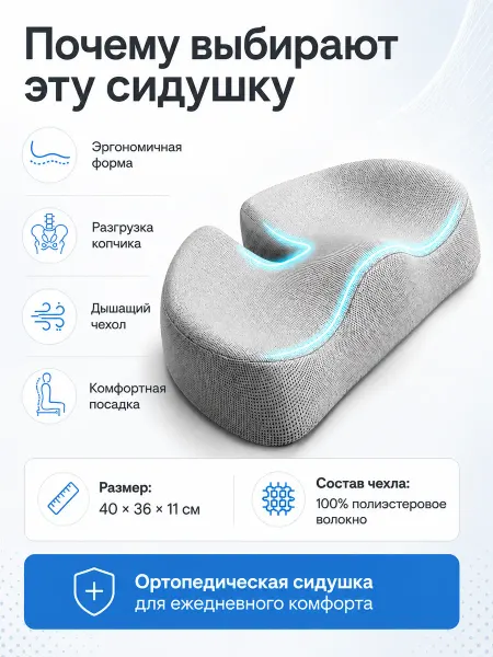 Ортопедическая подушка для сиденья