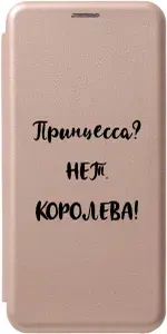 Чехол-книжка на Honor 8S / Huawei Y5 (2019) / Хуавей У5 2019 / Хонор 8с с 3D принтом "Princes?" золотистый
