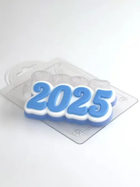 AnyMolds 2025 классические цифры форма пластиковая для мыла, шоколада