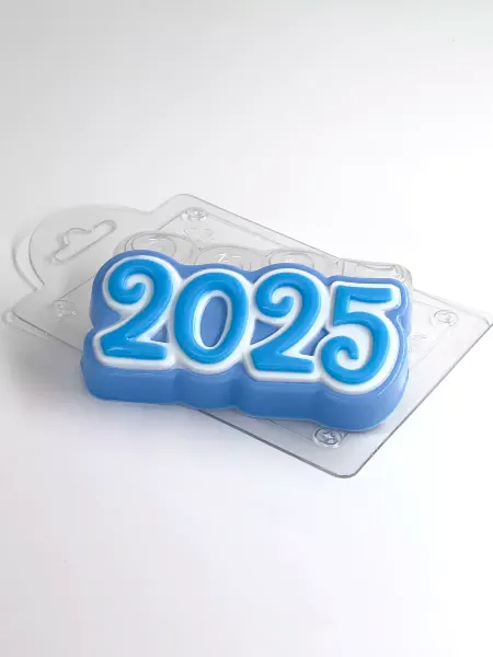 AnyMolds 2025 Цифры форма пластиковая для мыла и шоколада