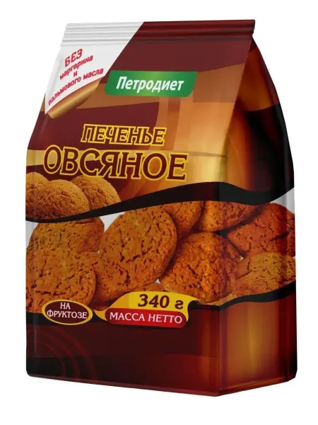 Печенье овсяное ПЕТРОДИЕТ на фруктозе