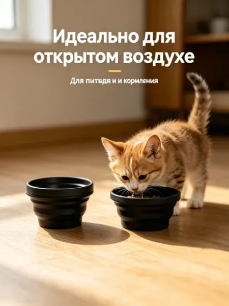Трендовая складная миска для питомцев 2026 года