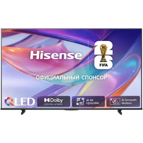 Hisense Телевизор 65E7S (2026) QLED Smart TV 65″ 4K UHD, черный