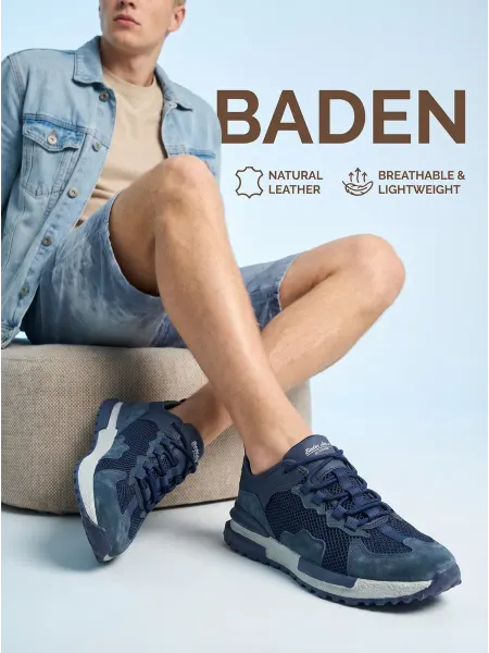 BADEN Кроссовки летние демисезонные кожаные