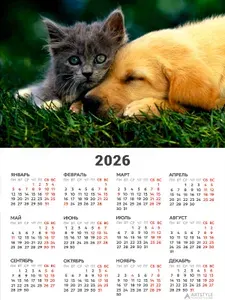 ARTSTYLE Календарь 2026 г., Магнитный, A5