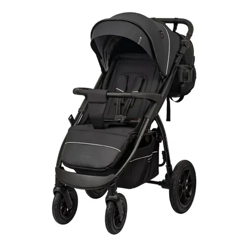 Коляска прогулочная Indigo EPICA XL AIR с сумкой 2026 чёрный