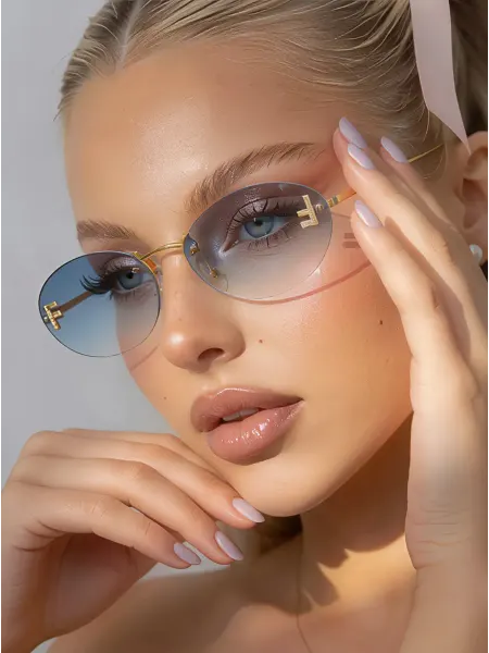 LAVoir Очки солнцезащитные Fendi модные овальные тренд 2026