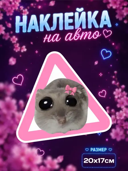 Estatic Stickers Наклейка начинающий водитель на авто для девушки стич