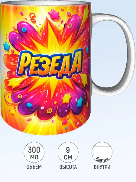 MadePrint Кружка именная Резеда - стандартная