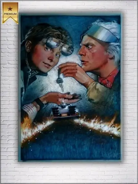Classic Art Картина на холсте назад в будущее постер 20х30