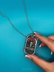Кулон на цепочке с подвеской жетон Хантера из Метро 2033