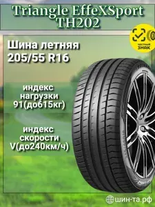 Triangle EffeXSport TH202 Шины летние 205/55 R16 91V