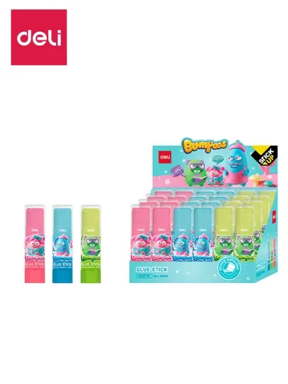 Клей-карандаш Ассорти 5 шт 8 гр., цветные 20700 Deli, 20700-EA