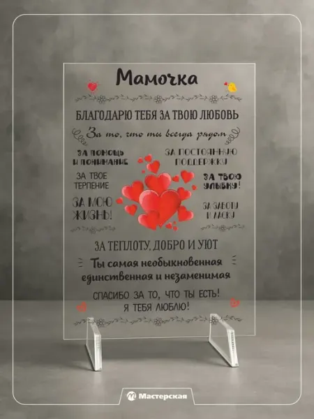 Подарок постер на день рождения Постер подарок любимой маме
