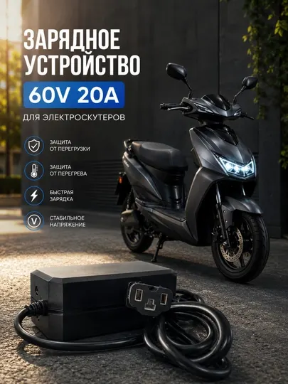 Зарядное устройство для электроскутеров 60V 20A