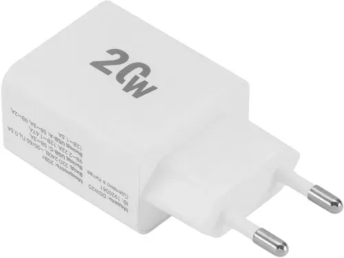 Зарядное устройство для телефона Digma 20W 3A+1A (PD+QC) USB-C/USB-A белый (DGW2D0F110WH)