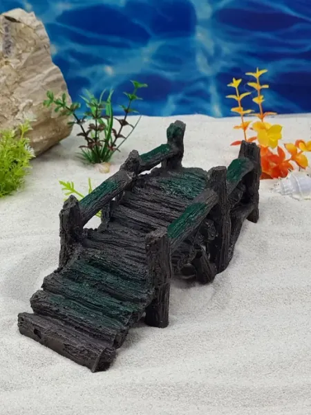 ZooAqua Декор для аквариума Мостик 20x11x8 см