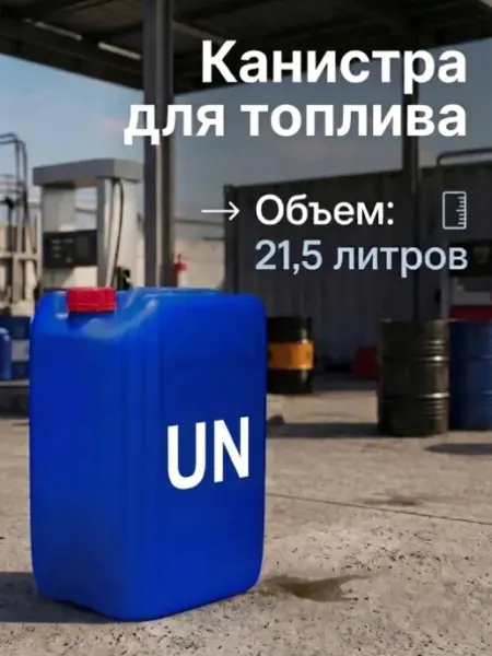Канистра для бензина 21,5 л пластиковая