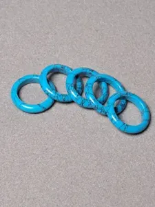 Кольцо из камня бирюза, талисман, оберег, женское, мужское, 4.5-5 мм, 21.5 р-р