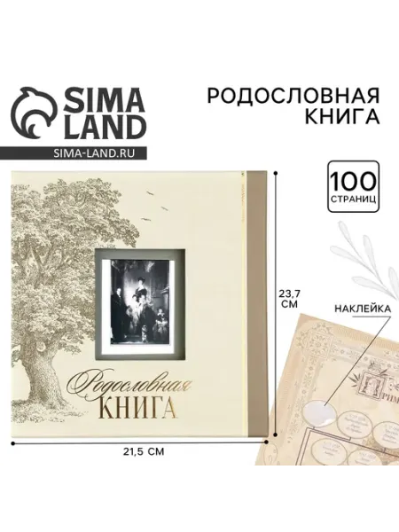 Gamepad Родословная книга с фотографией "Семейная" 21.5х23.7 см