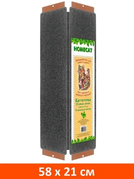 Homecat Когтеточка угловая ковровая 58 х 21 см