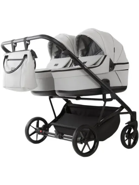 Коляска для двойни Adamex LEO DUO (2в1) DUO-TK72 - Бежевый