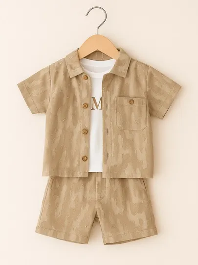 Детский льняной костюм, тройка, для девочек и мальчиков, 1–5 лет