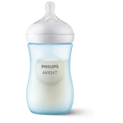 Бутылочка для кормления Philips Avent, NATURAL Response, 250 мл, 1 шт, пластик, цвет голубой, (SCY903/21)