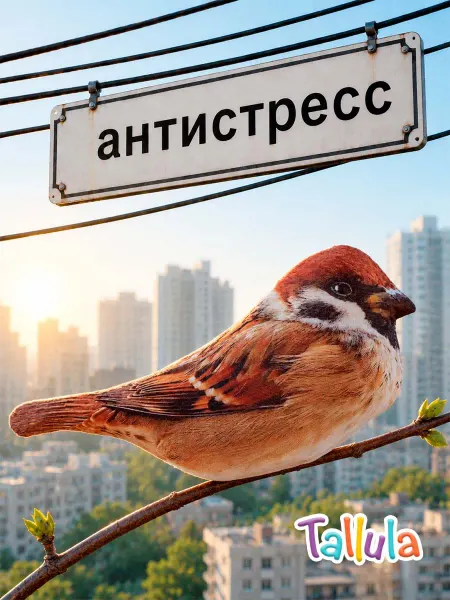 Tallula Мягкая игрушка антистресс воробей, 21 см