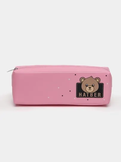 Пенал Hatber, мягкий, на молнии, 210×80×48 мм, дизайн «Мой мишка»