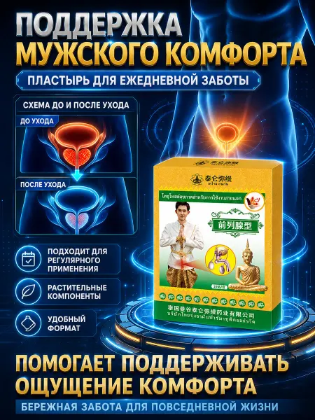 泰伦弥缦 Пластырь от простатита,10 шт. в упаковке