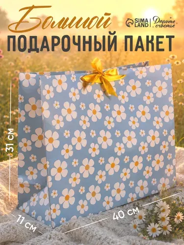 Пакет подарочный большой, 49 х 40 х 19 см