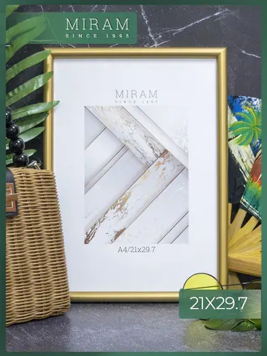 Рамка А4 (21х29,7) для фото, картины, постера, цвет золото