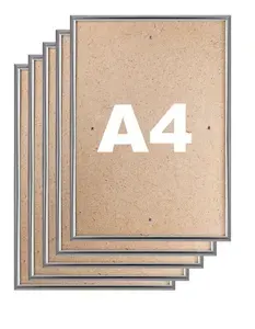 Багетная рамка А4 (21х29.7) Poster, Ножка подставка, пластиковое стекло комплект 5 шт.